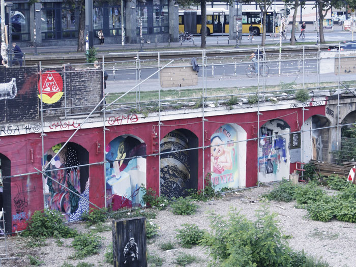 Mural at Urban Spree, Urban art Friedrichshain, Berlin